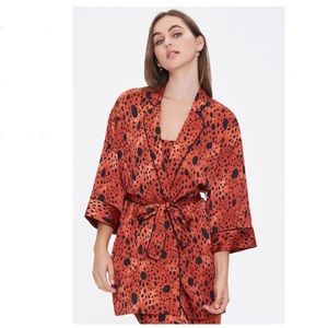 Satin Spotted Robe NWT